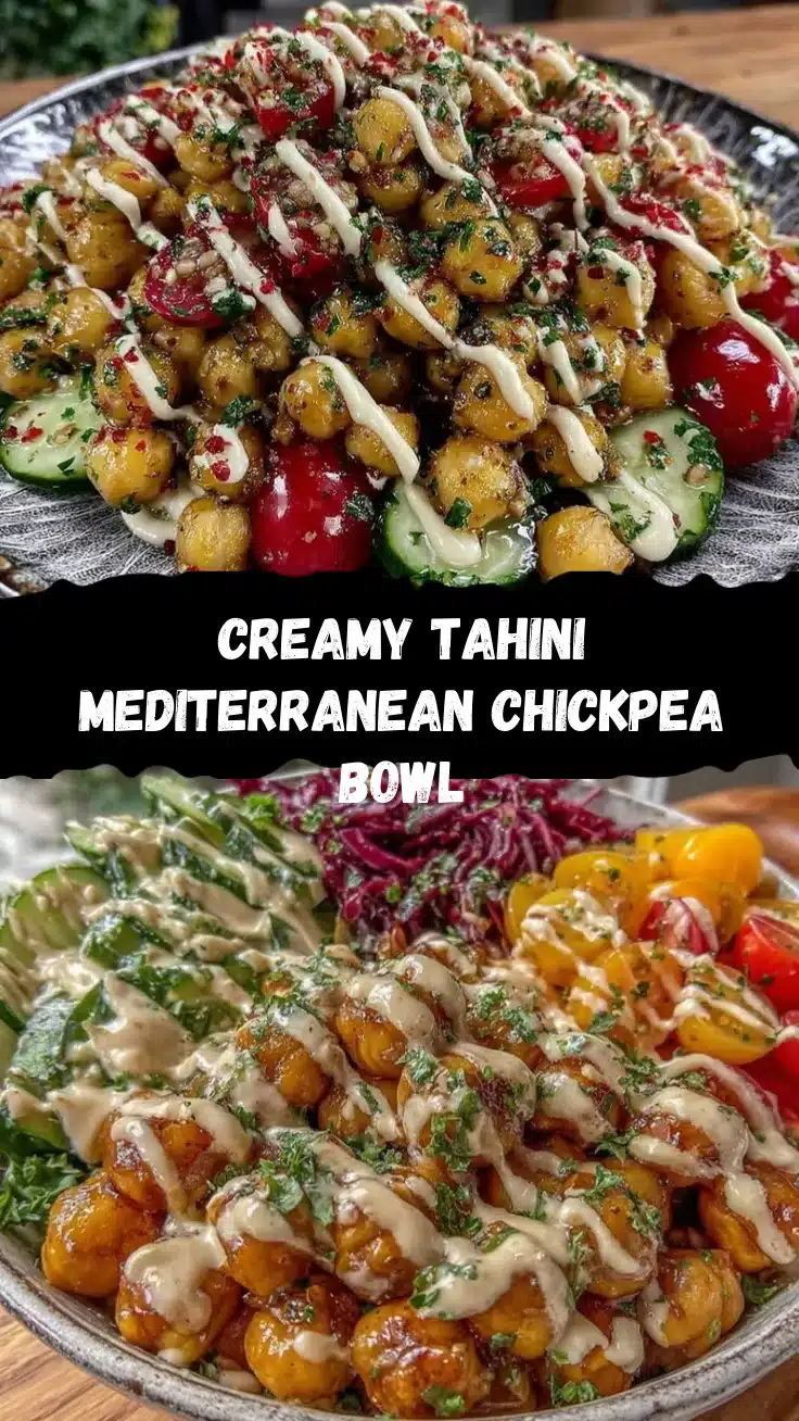 Mediterranean chickpea bowl recipe