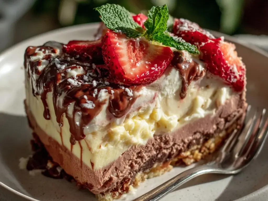 Neapolitan ice cream cake - featured image