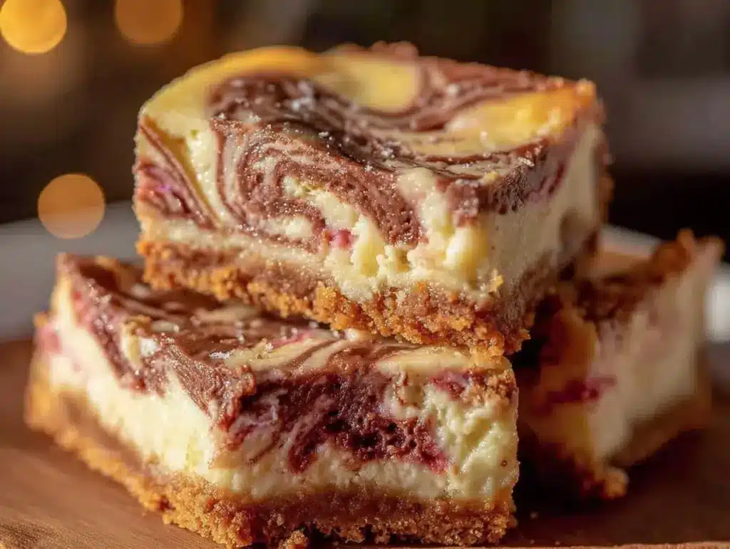 Neapolitan Swirl Cheesecake Bars - featured image