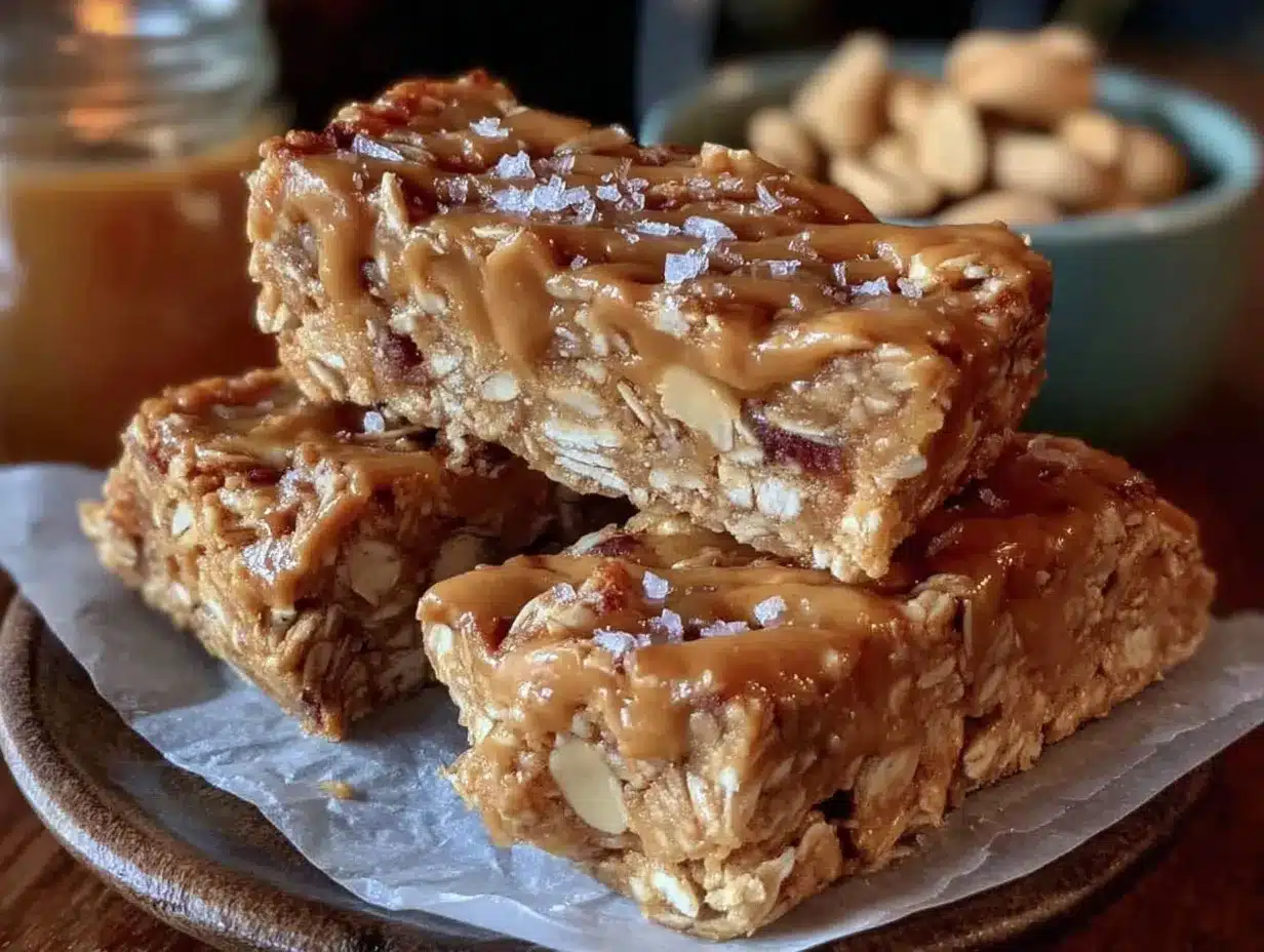 no-bake peanut butter granola bars preparation steps