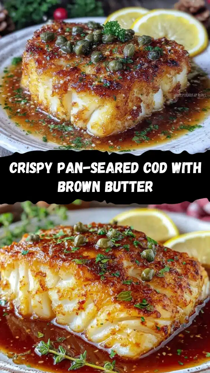 pan-seared cod with brown butter and capers recipe