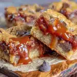 peanut butter cookie bars - featured image