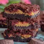 peanut butter cup brownies - featured image