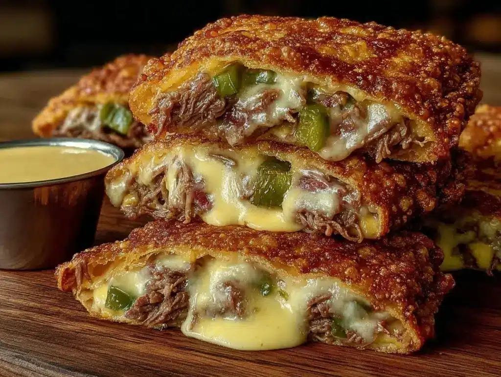 Philly cheesesteak egg rolls - featured image