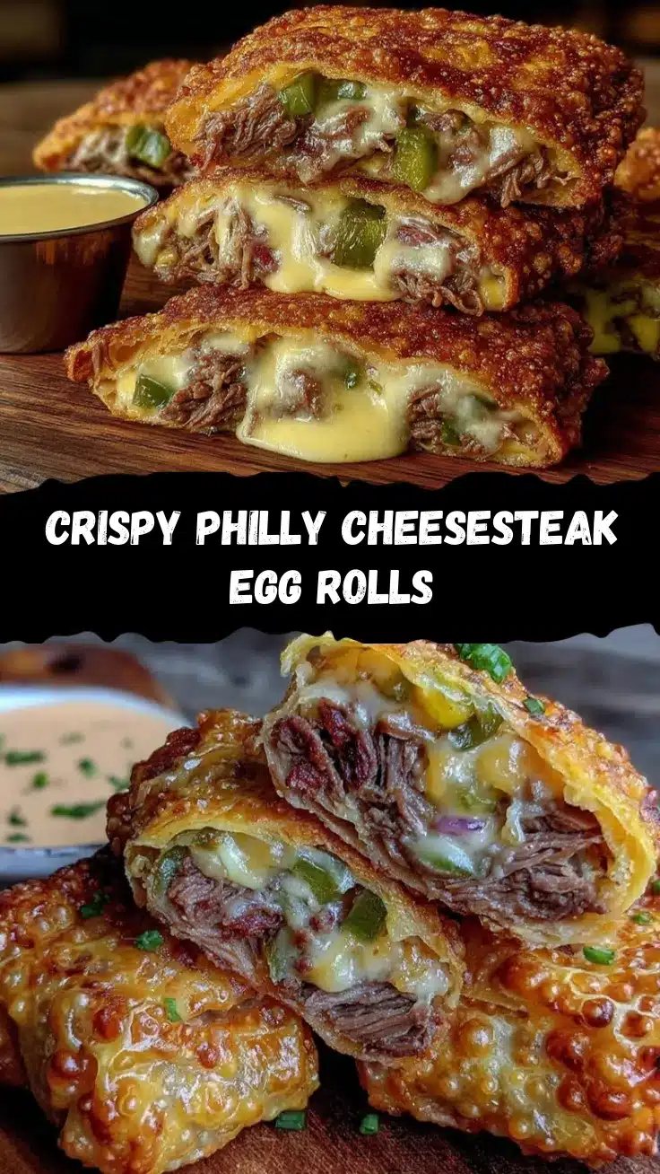 Philly cheesesteak egg rolls recipe