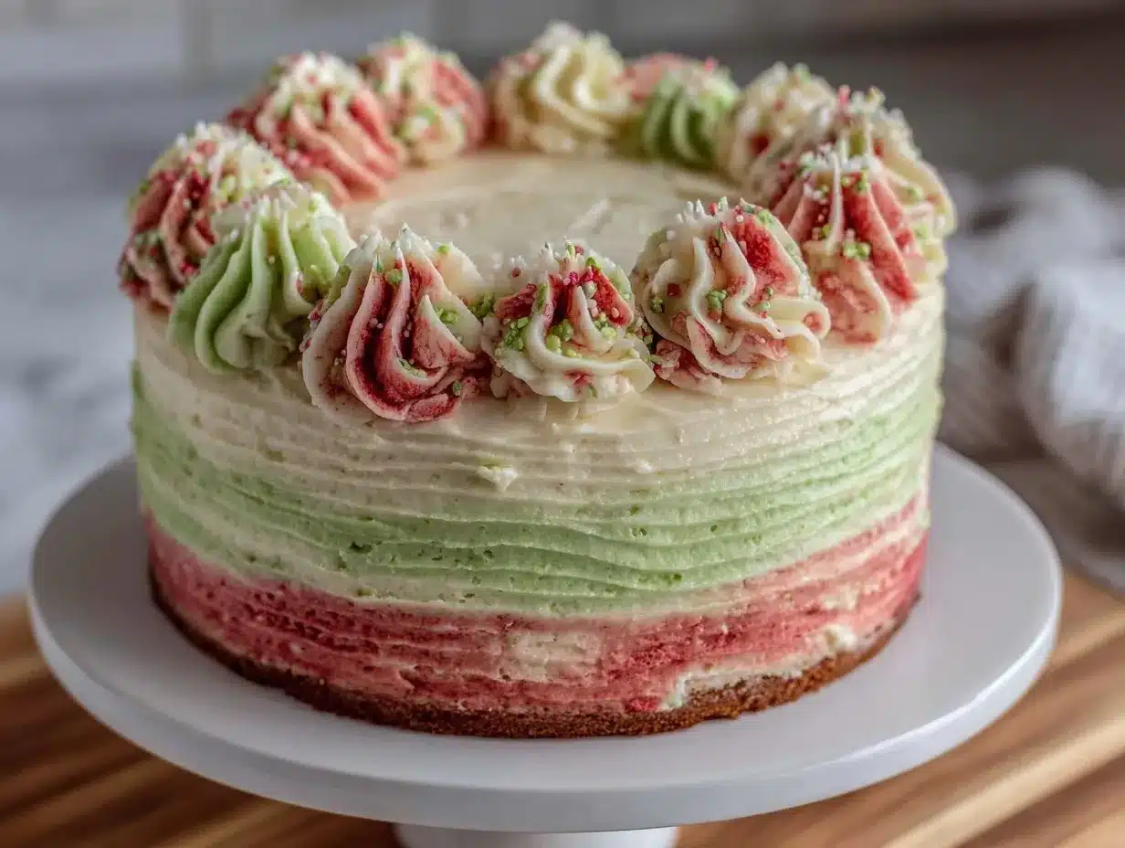 pink and green ombre wicked birthday cake preparation steps