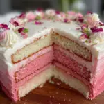 pink ombré rosé cake - featured image