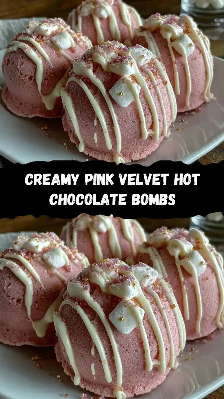pink velvet hot chocolate bombs recipe