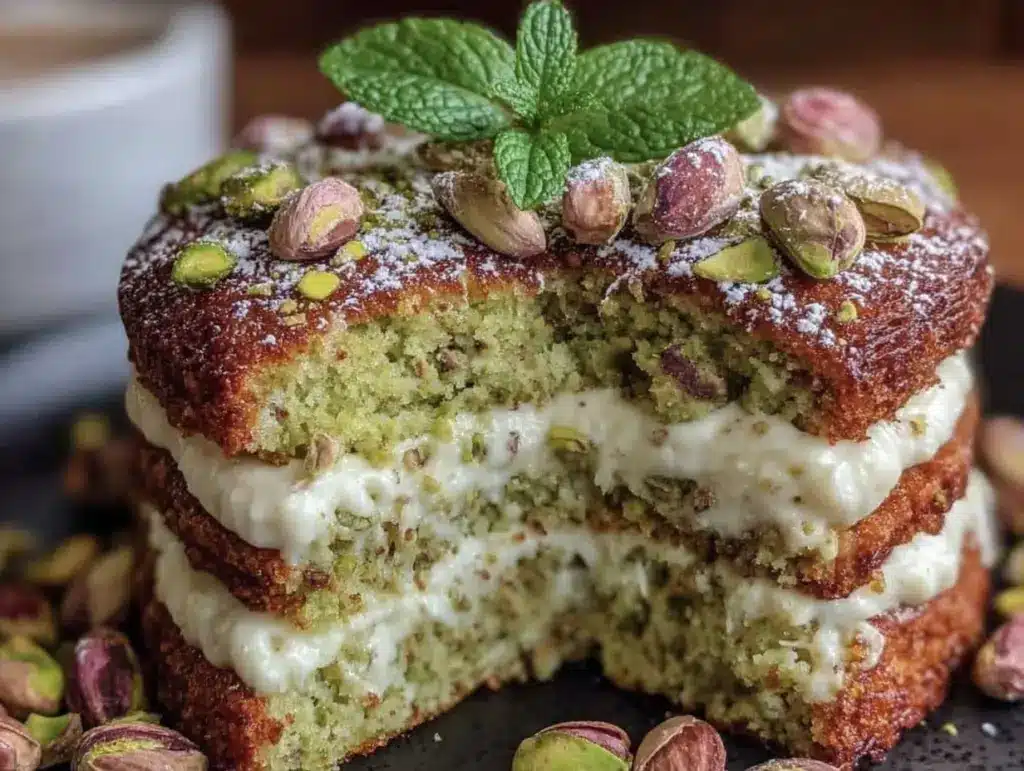 pistachio cake - featured image