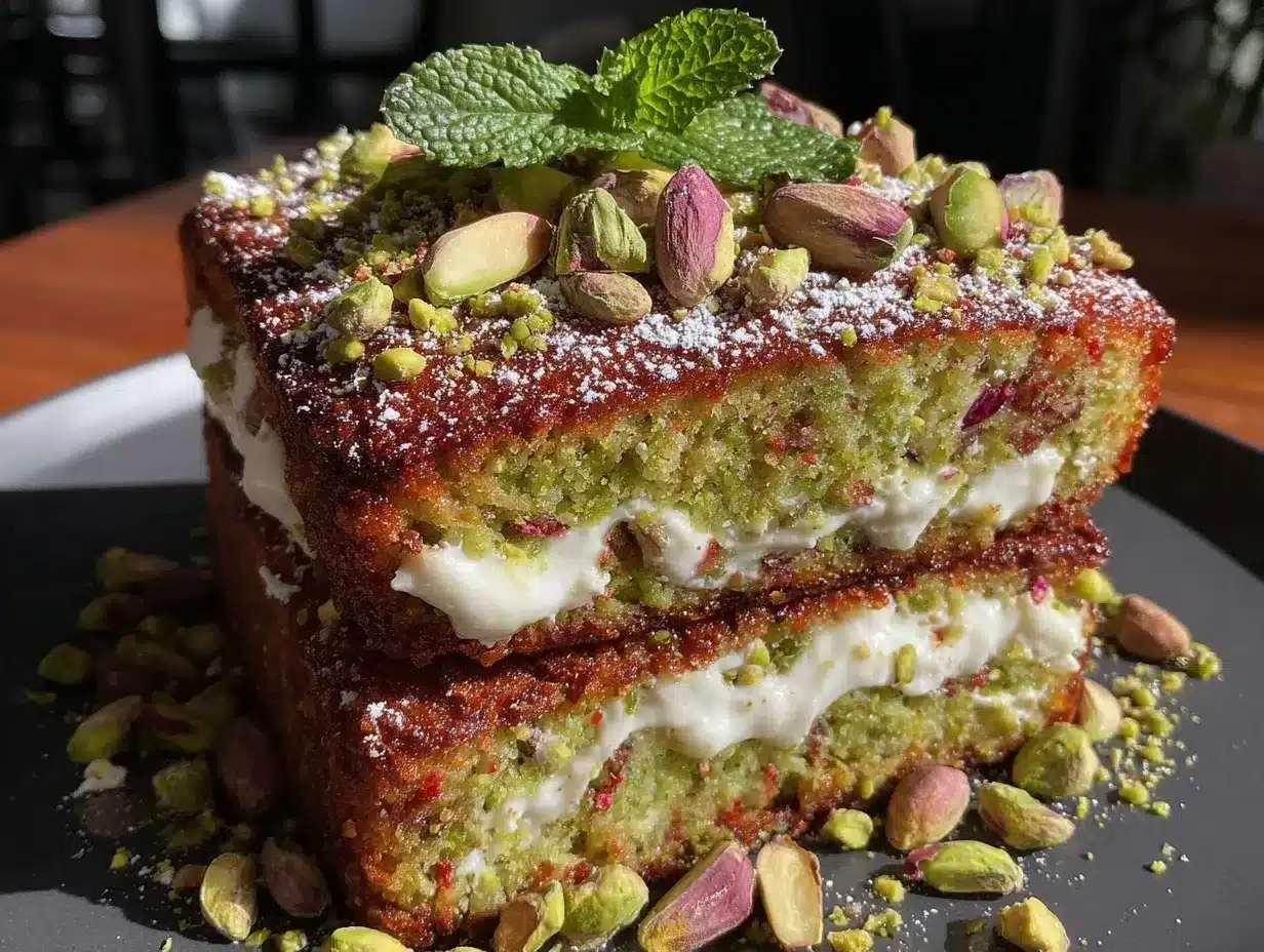 pistachio cake preparation steps
