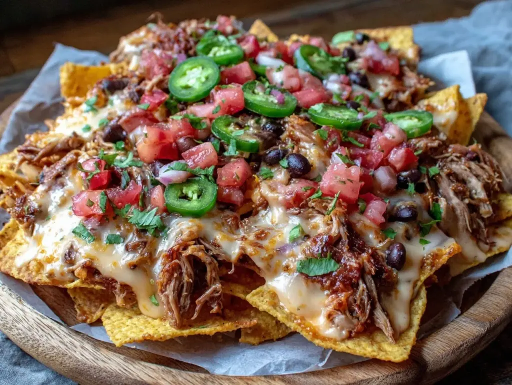 pulled pork nachos - featured image