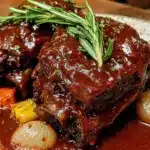 red wine braised lamb shanks - featured image