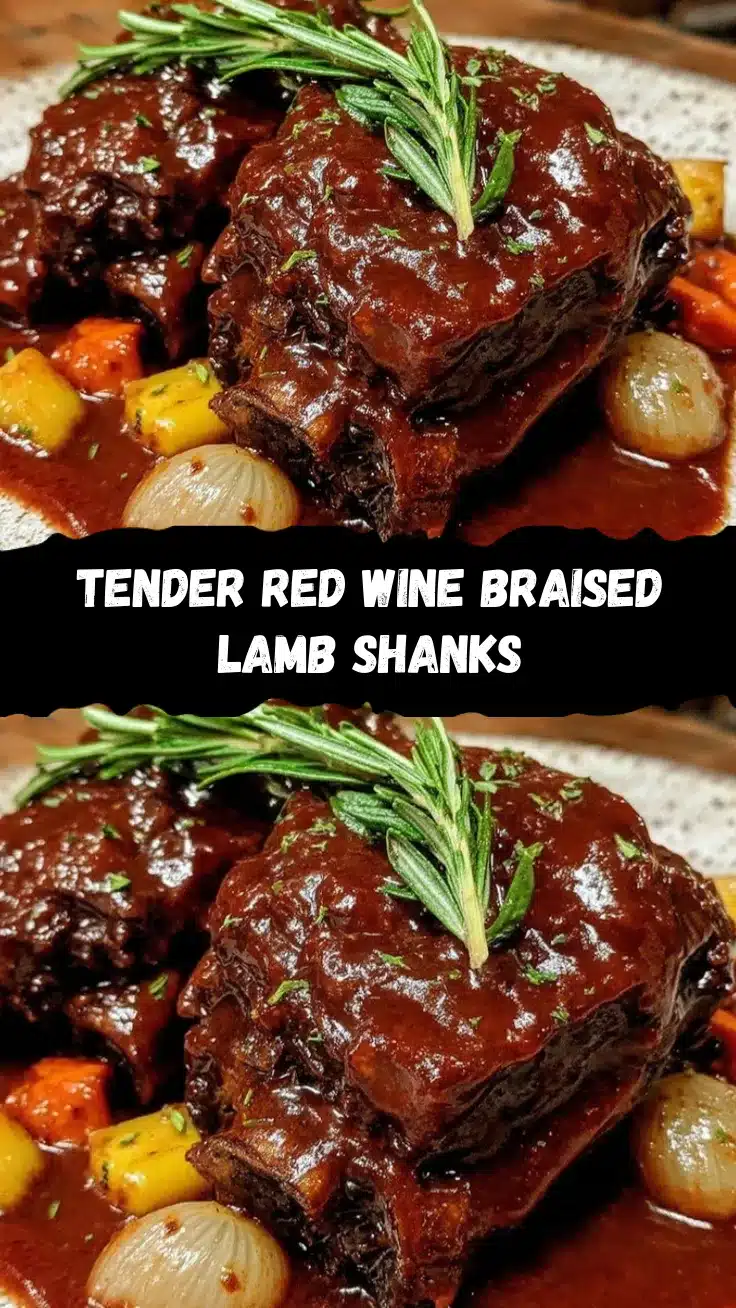 red wine braised lamb shanks recipe