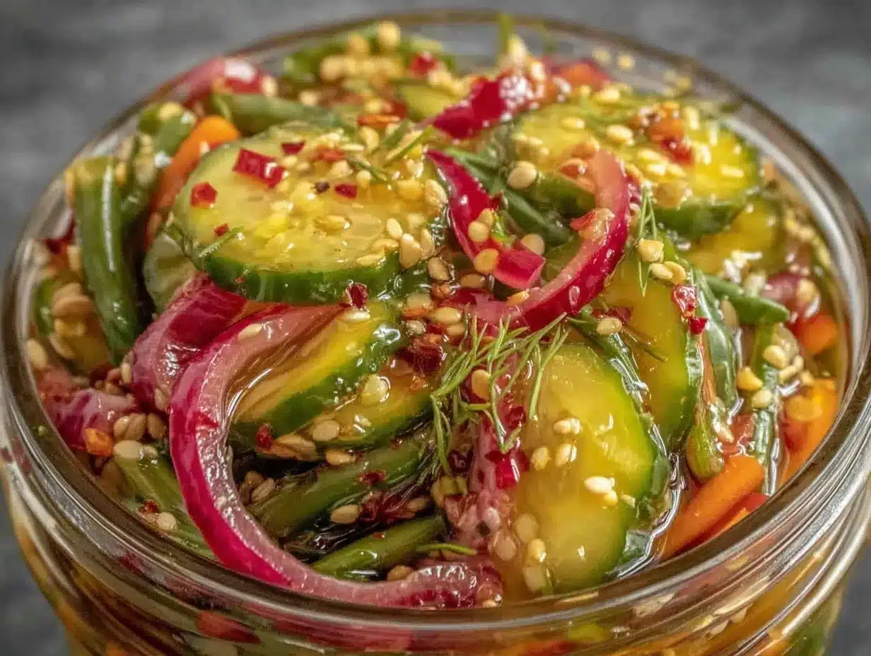 refrigerator pickled vegetables preparation steps