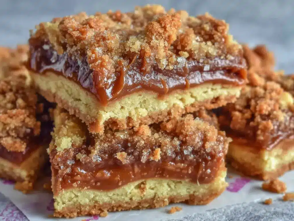 salted caramel butter bars - featured image