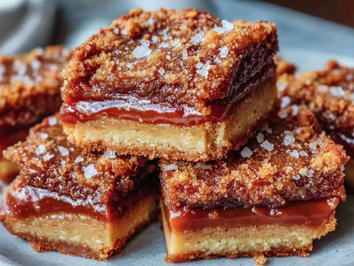 salted caramel butter bars preparation steps