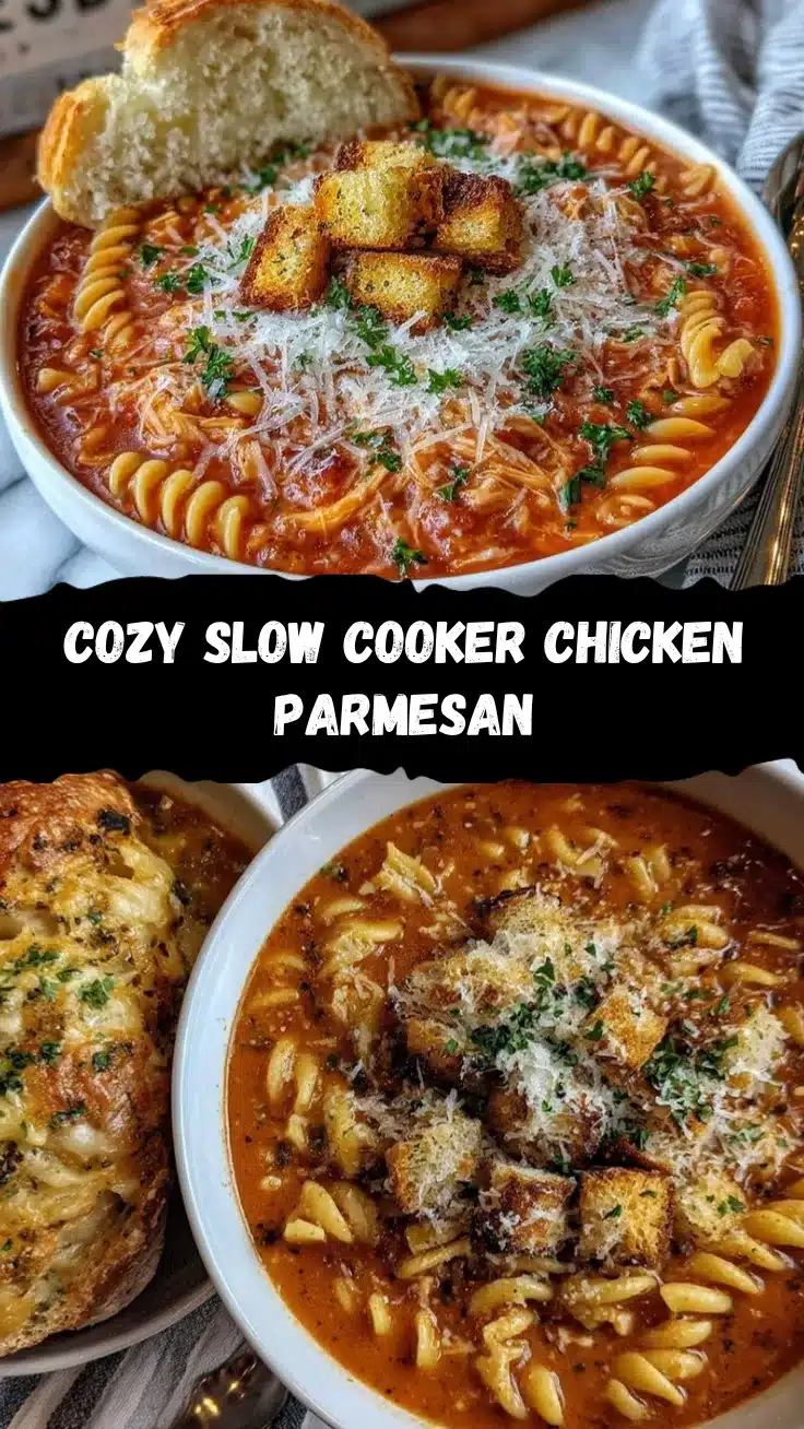 slow cooker chicken parmesan soup recipe