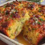 Southern cornbread dressing casserole - featured image
