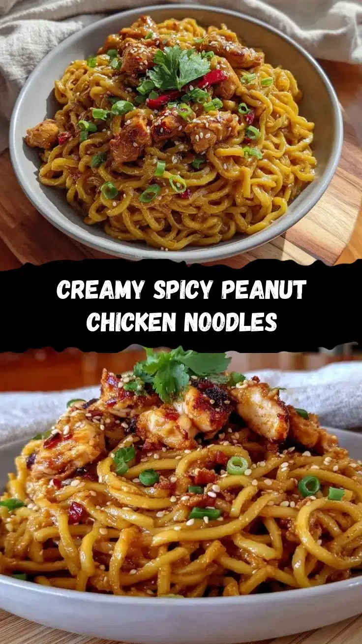 spicy peanut noodles with chicken recipe