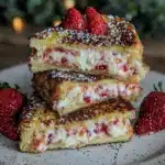 strawberry cream cheese stuffed french toast - featured image