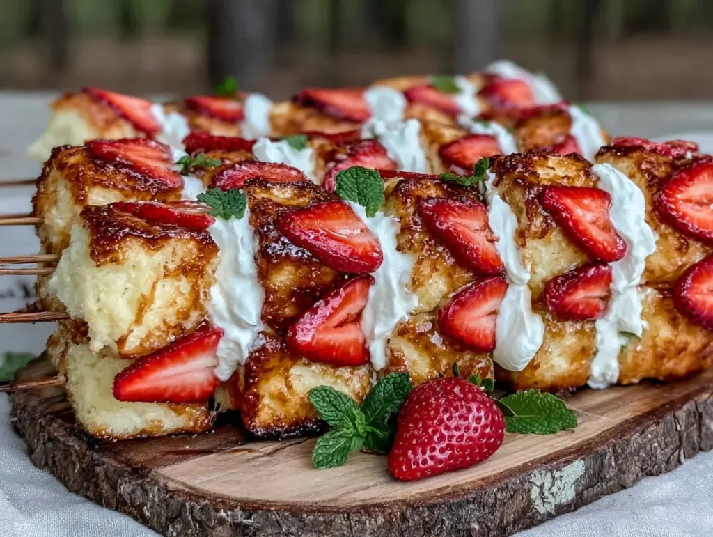 strawberry shortcake kabobs - featured image