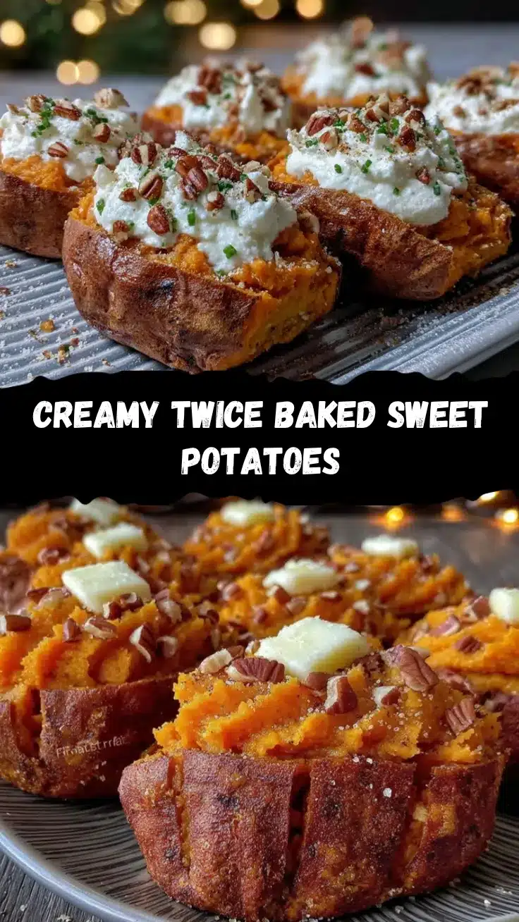 twice baked sweet potatoes recipe