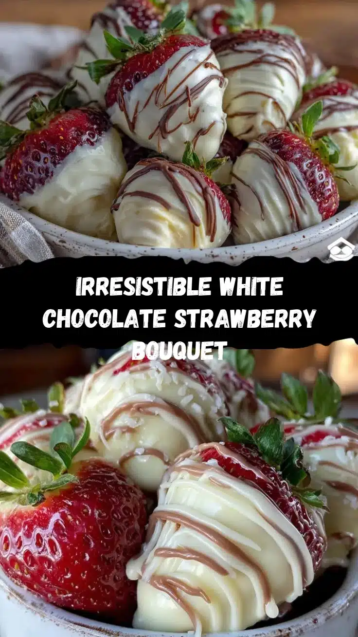 white chocolate covered strawberry bouquet recipe