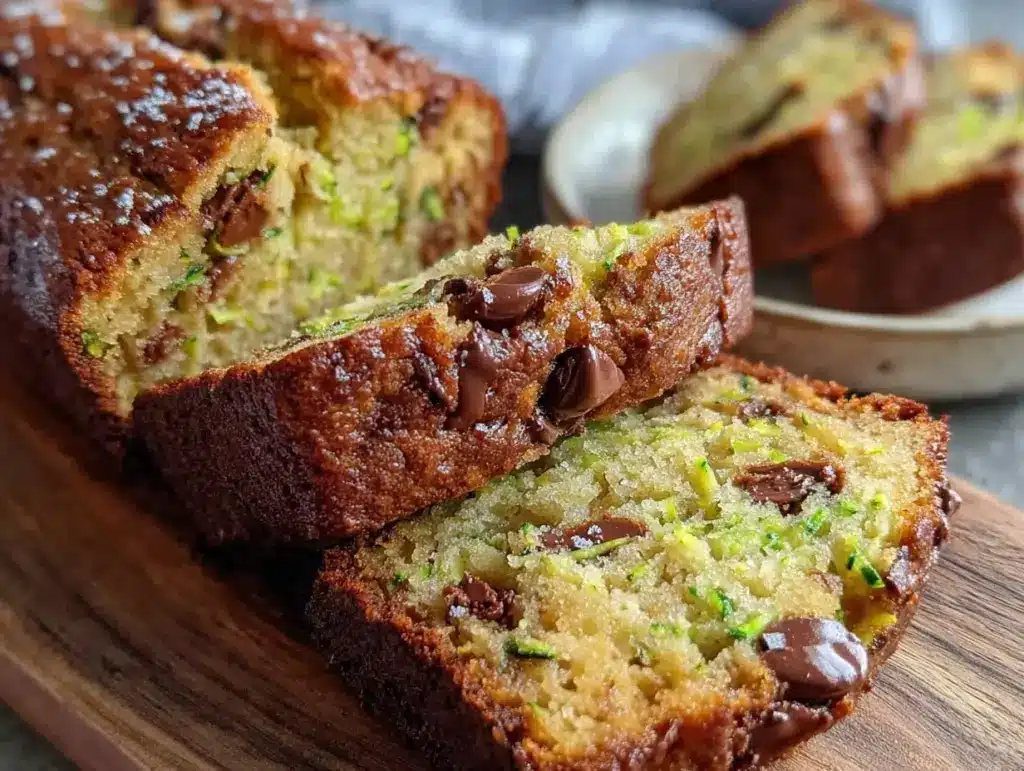 zucchini chocolate chip bread - featured image