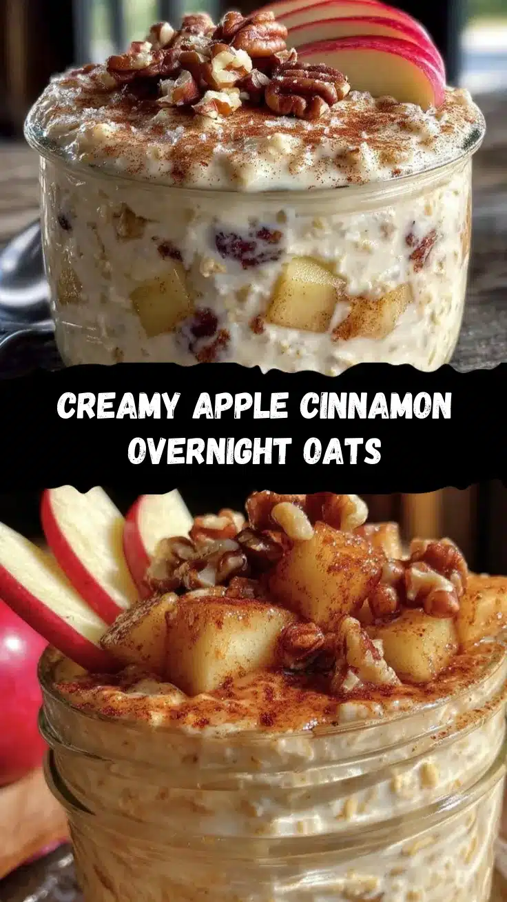 apple cinnamon overnight oats recipe