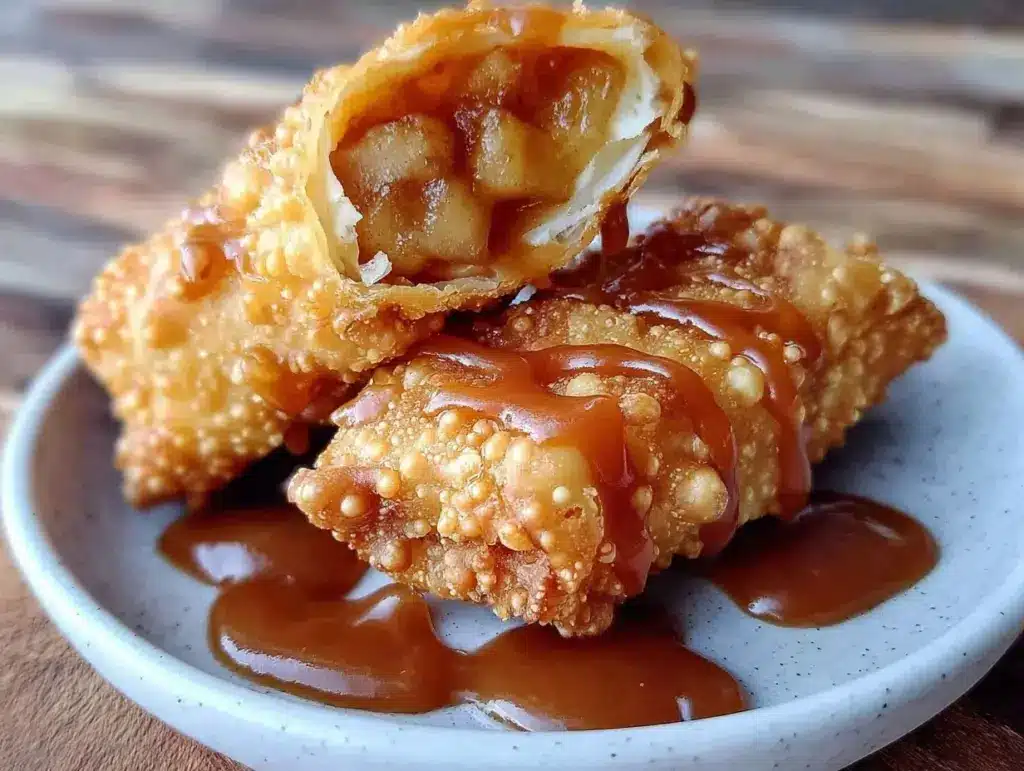 apple pie egg rolls - featured image