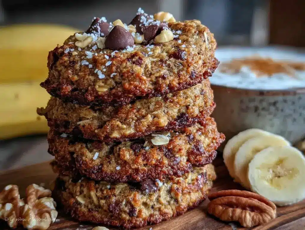 banana oatmeal breakfast cookies - featured image