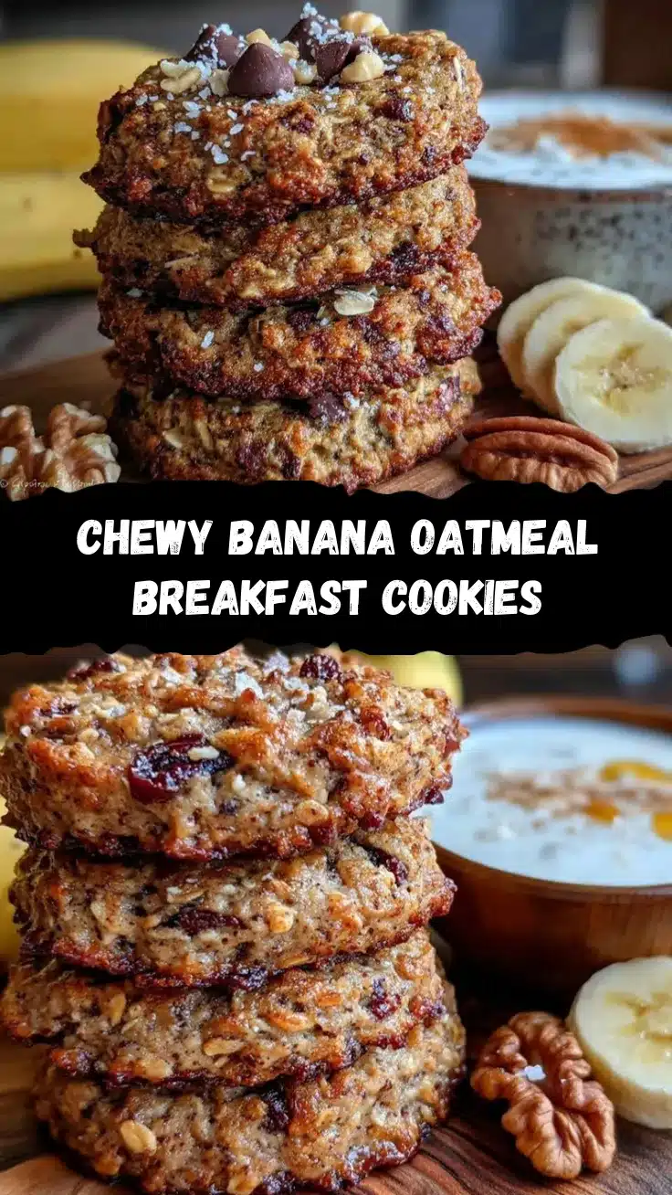 banana oatmeal breakfast cookies recipe