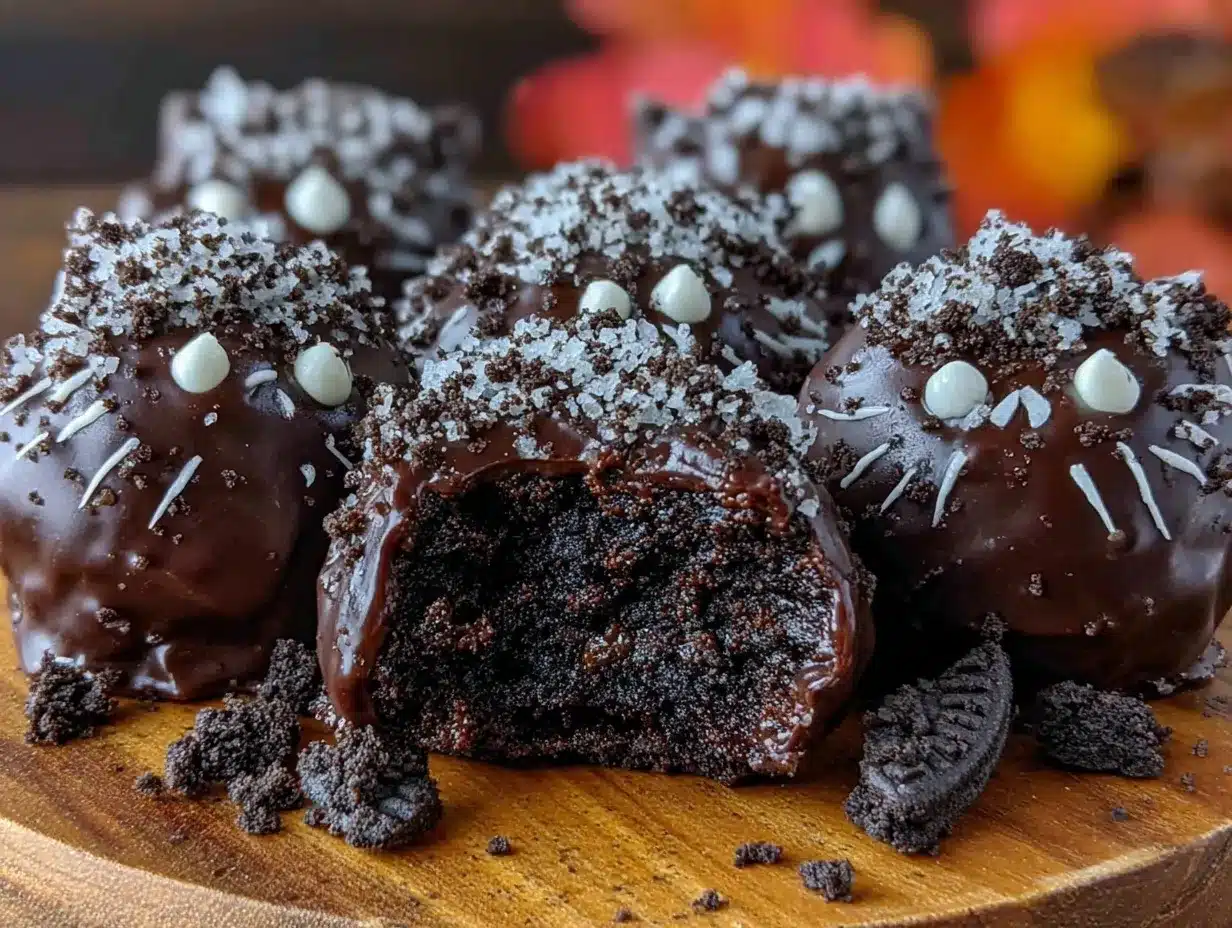 black cat oreo truffles preparation steps