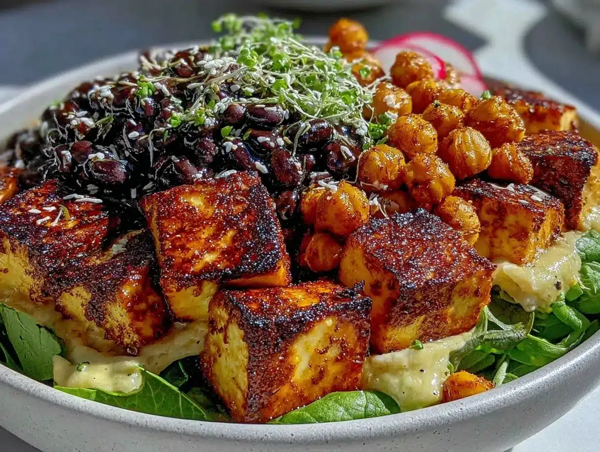 black eyed peas bowl preparation steps
