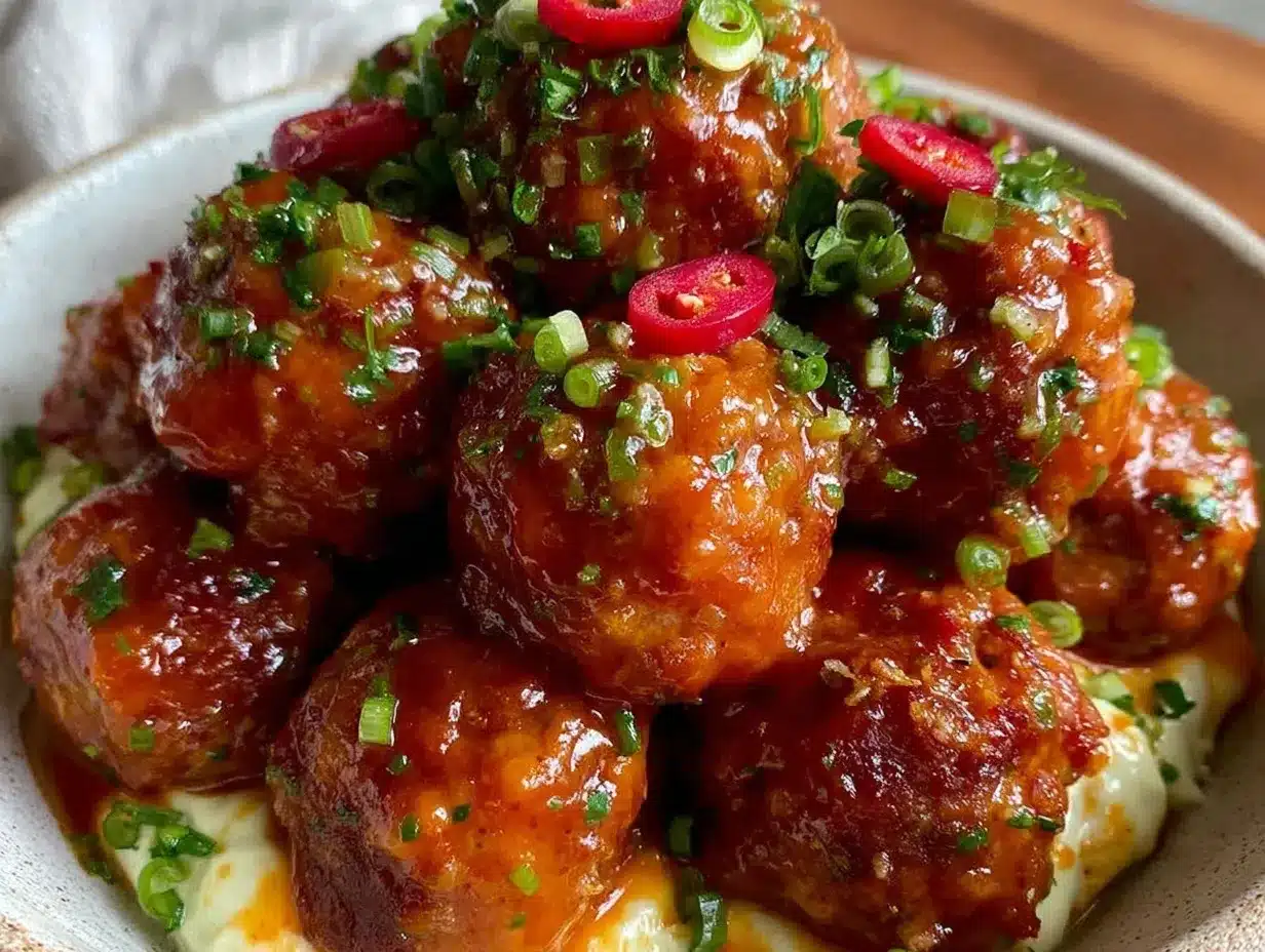 buffalo party bowl turkey meatballs preparation steps