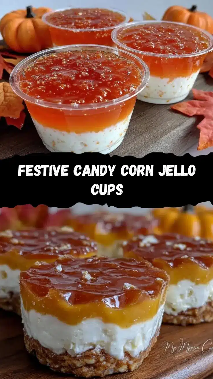 candy corn jello cups recipe recipe