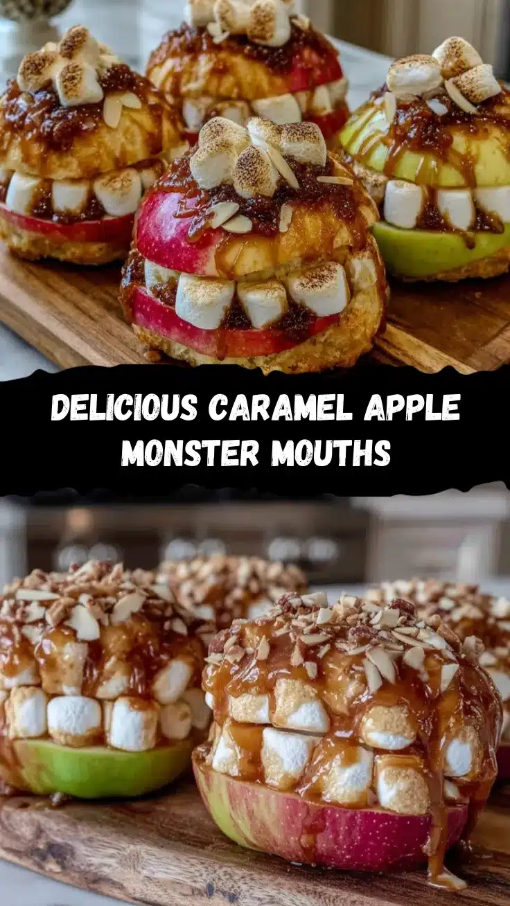 Caramel Apple Monster Mouths recipe
