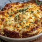 caramelized onion and gruyere gratin - featured image