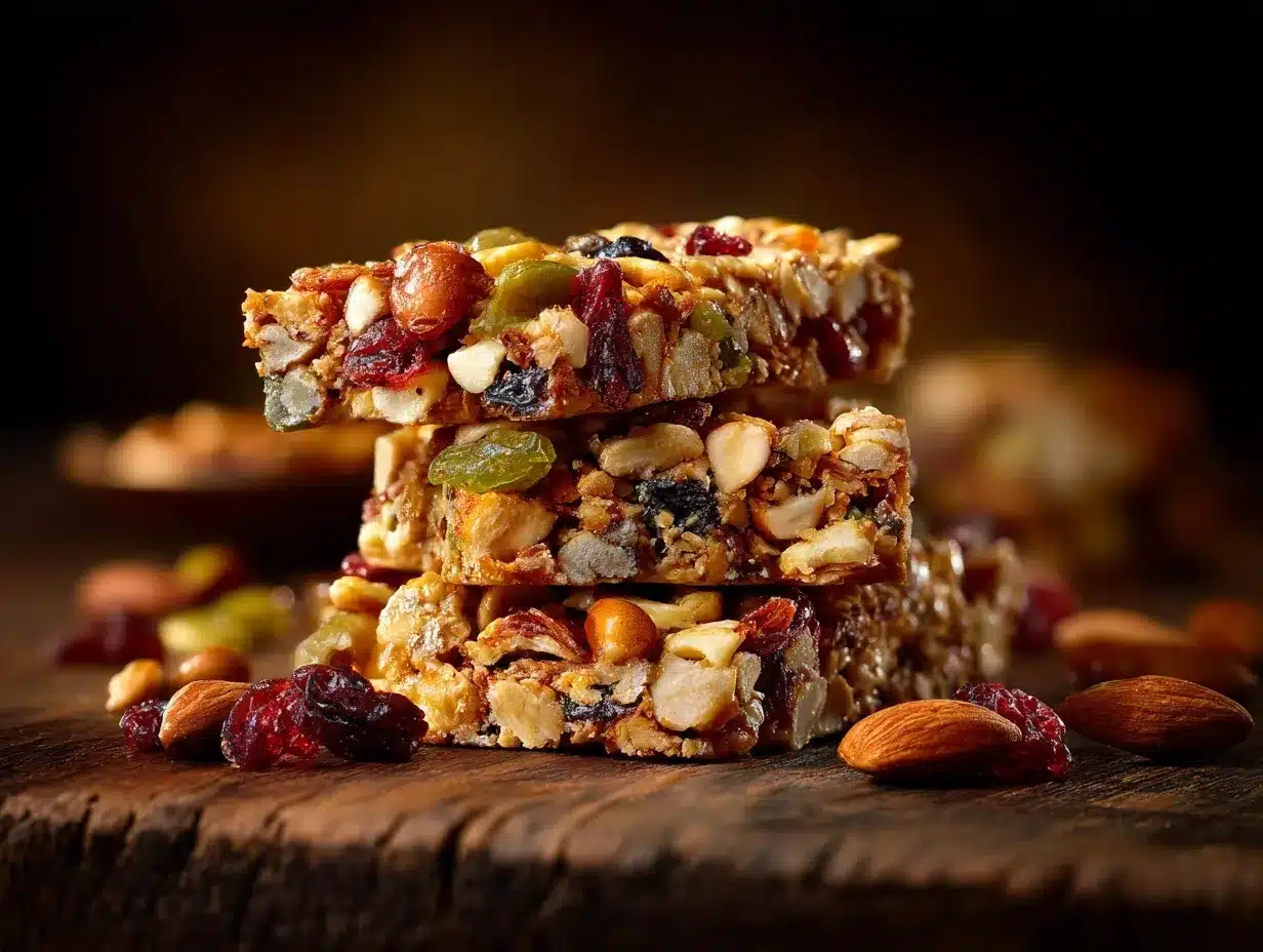 chewy trail mix granola bars preparation steps