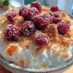 cottage cheese raspberry bowl - featured image