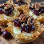 cranberry brie bites - featured image