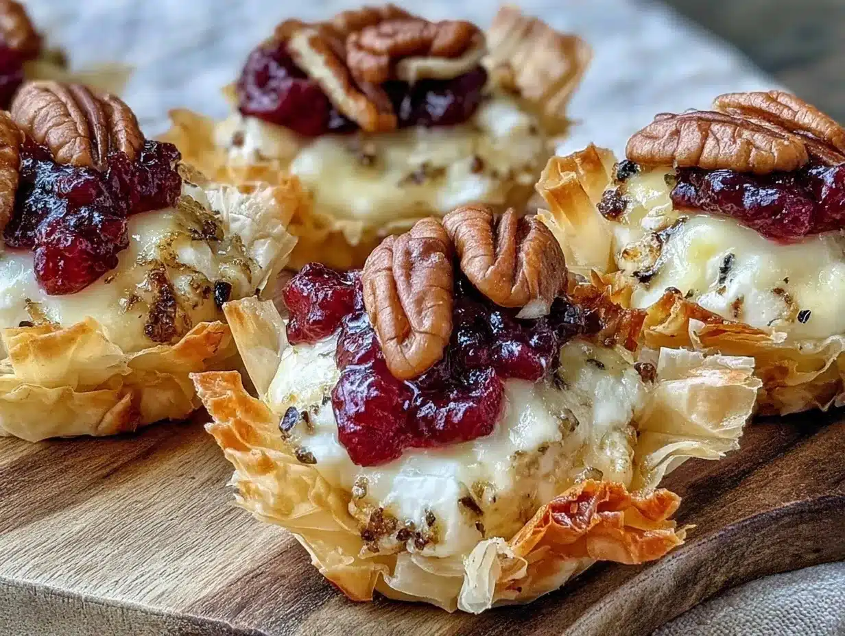 cranberry brie bites preparation steps