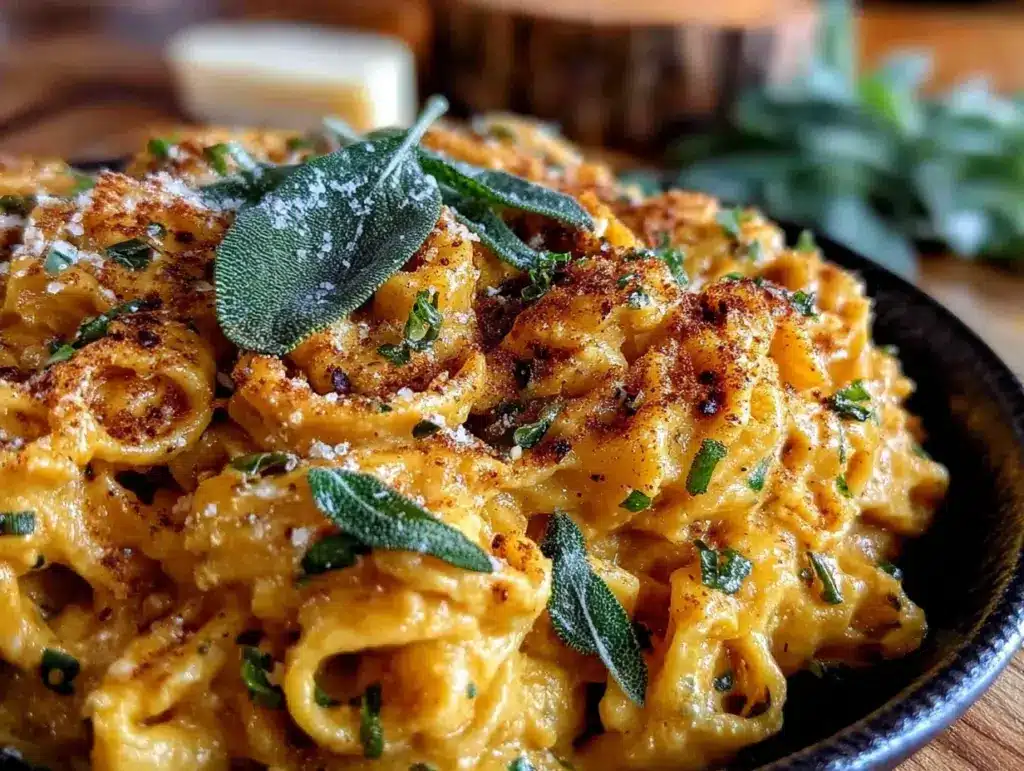 creamy pumpkin pasta - featured image