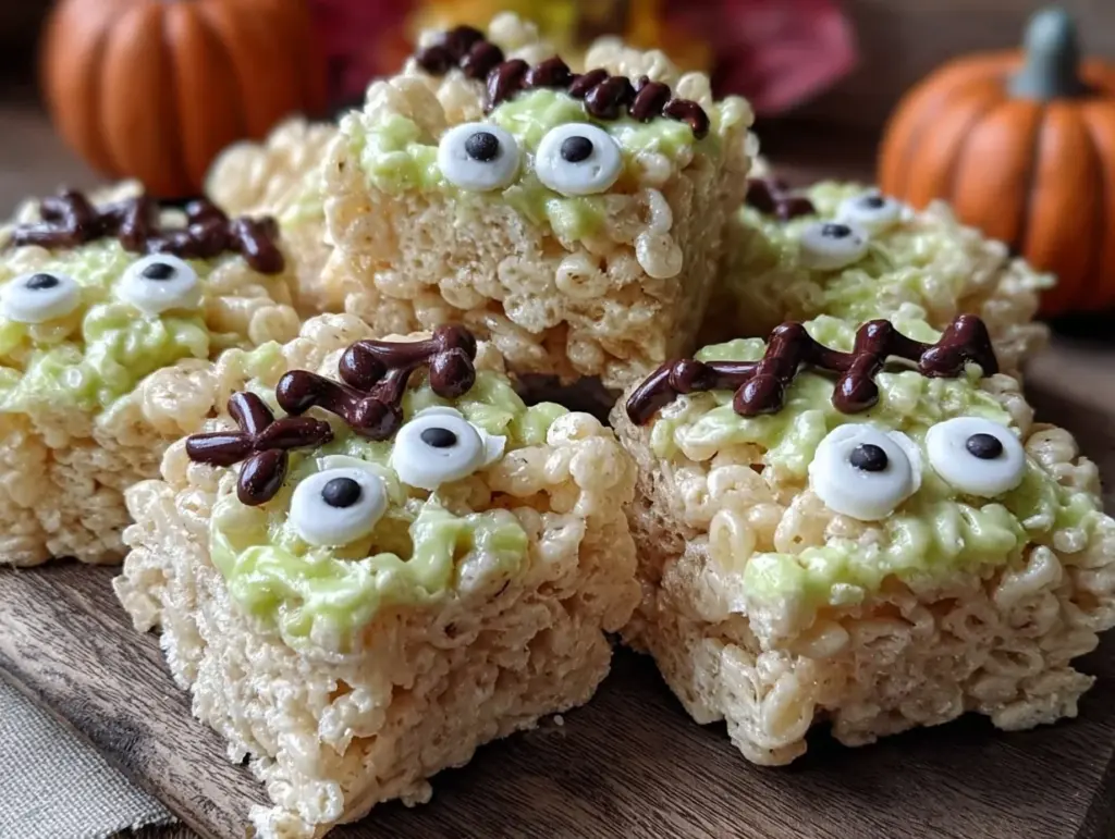 Frankenstein Rice Krispie Treats - featured image