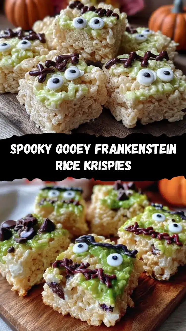 Frankenstein Rice Krispie Treats recipe