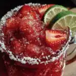 frozen strawberry margarita pitcher recipe - featured image