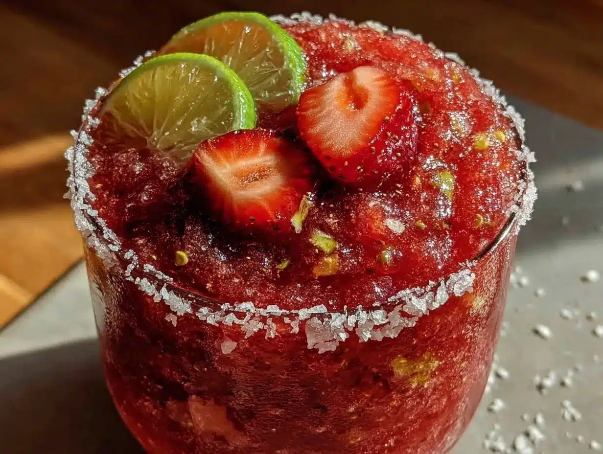 frozen strawberry margarita pitcher recipe preparation steps