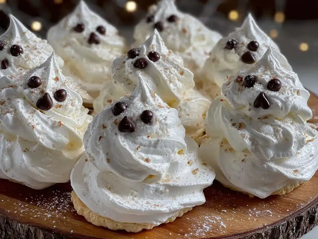 ghost meringue cookies preparation steps