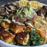 ginger garlic tofu bowl - featured image