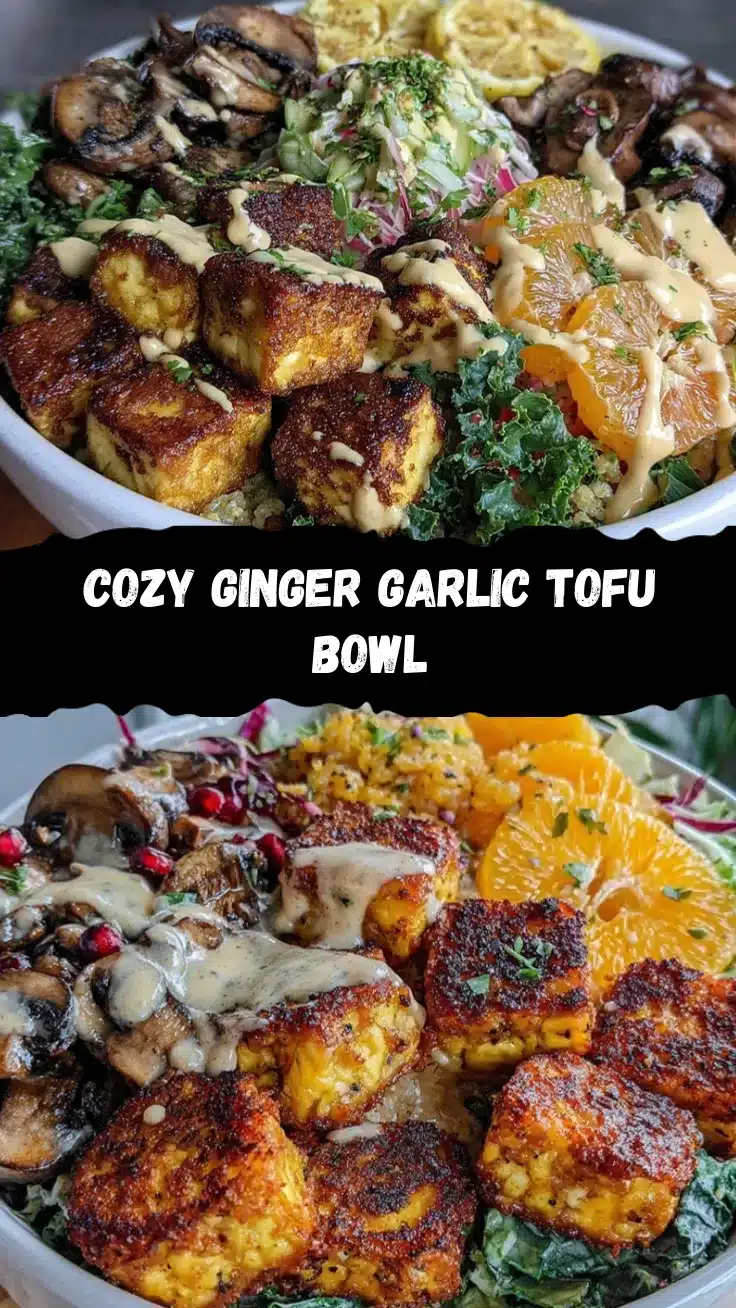 ginger garlic tofu bowl recipe